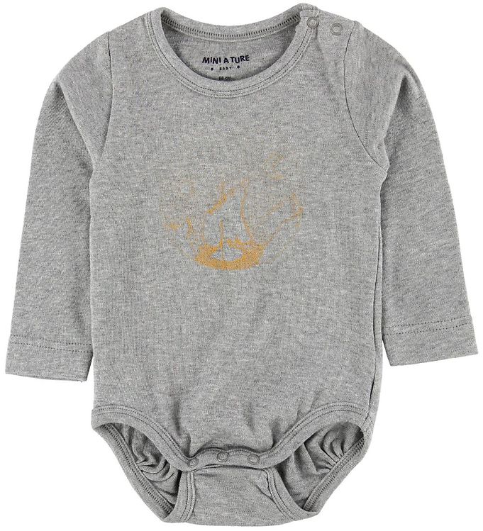 Mini A Ture Body l/æ - Yomi - Gråmeleret Mini A Ture Body l/æ - Yomi - Gråmeleret