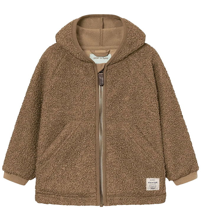 Mini A Ture Fleecejakke - Teddy - MatLiff - Otter Brown Mini A Ture Fleecejakke - Teddy - MatLiff - Otter Brown