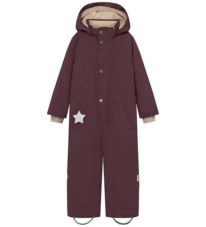Mini A Ture Flyverdragt - MatWanni Fleece - Fudge aubergine Mini A Ture Flyverdragt - MatWanni Fleece - Fudge aubergine