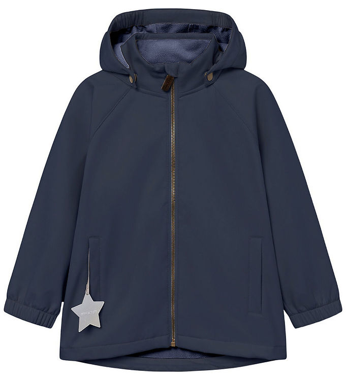 Mini A Ture Softshelljakke m. Fleece - MatAden - Ombre Blue Mini A Ture Softshelljakke m. Fleece - MatAden - Ombre Blue
