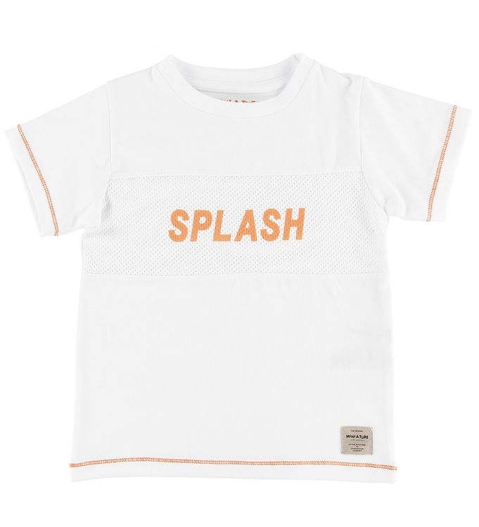 Mini A Ture T-shirt - Simion - White m. Splash Mini A Ture T-shirt - Simion - White m. Splash