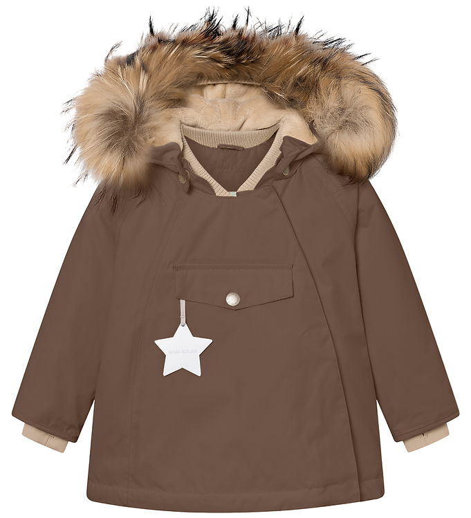 Mini A Ture Vinterjakke - MatWang Fleece/Fur - Chestnut Brown Mini A Ture Vinterjakke - MatWang Fleece/Fur - Chestnut Brown