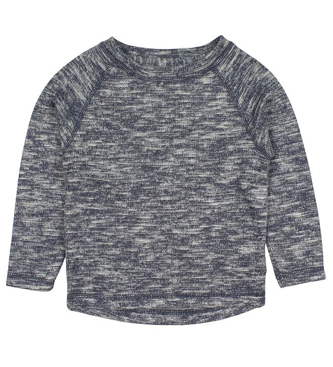 Mini Q Ture Bluse - Fredie - Blåmeleret Mini Q Ture Bluse - Fredie - Blåmeleret