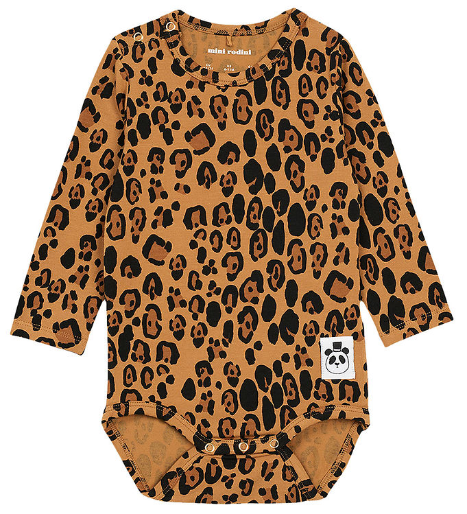 Mini Rodini Body l/æ - Basic - Leopard Mini Rodini Body l/æ - Basic - Leopard