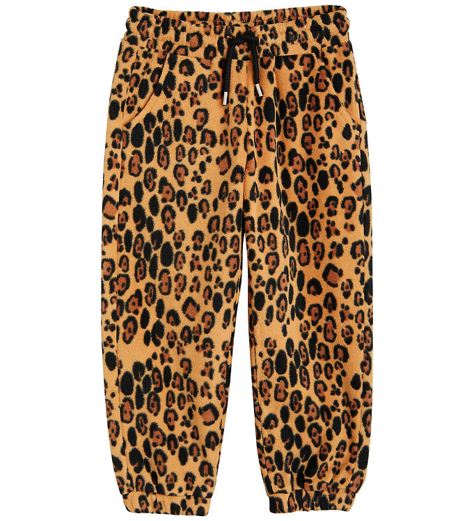Mini Rodini Fleecebukser - Leopard - Beige Mini Rodini Fleecebukser - Leopard - Beige