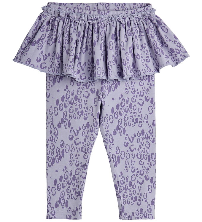 Mini Rodini Leggings - Leopard - AOP - Purple