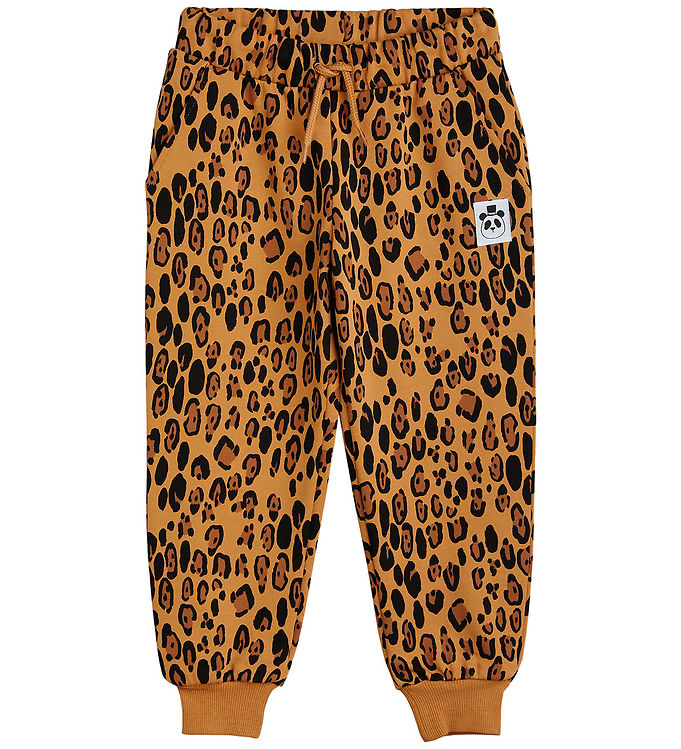 Mini Rodini Sweatpants - Leopard - Beige Mini Rodini Sweatpants - Leopard - Beige
