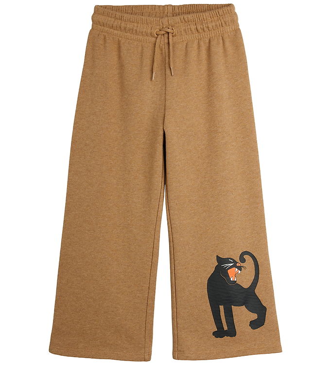 Mini Rodini Sweatpants - Panther - Brun Mini Rodini Sweatpants - Panther - Brun
