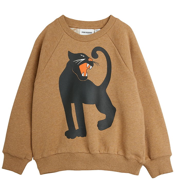 Mini Rodini Sweatshirt - Panther - Brun Mini Rodini Sweatshirt - Panther - Brun