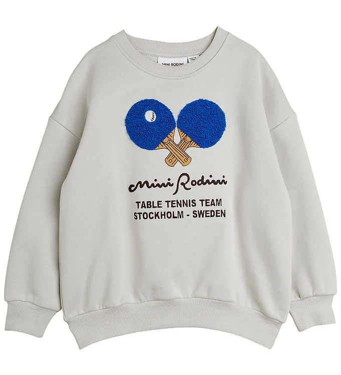 Mini Rodini Sweatshirt - Table Tennis - Grå Mini Rodini Sweatshirt - Table Tennis - Grå