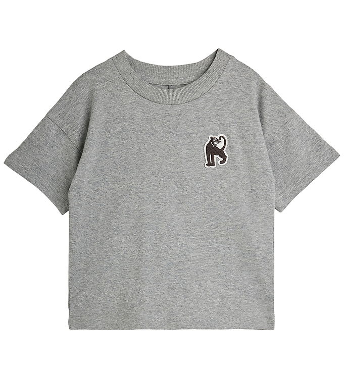 Mini Rodini T-shirt - Panther - Grey Melange Mini Rodini T-shirt - Panther - Grey Melange