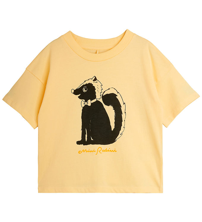 Mini Rodini T-shirt - Skunk - Yellow Mini Rodini T-shirt - Skunk - Yellow