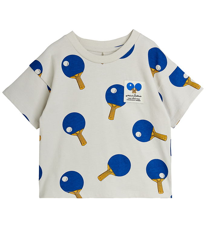 Mini Rodini T-shirt - Table Tennis - Grå Mini Rodini T-shirt - Table Tennis - Grå