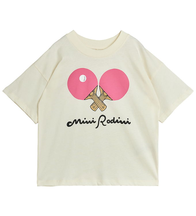 Mini Rodini T-shirt - Table Tennis - Hvid Mini Rodini T-shirt - Table Tennis - Hvid