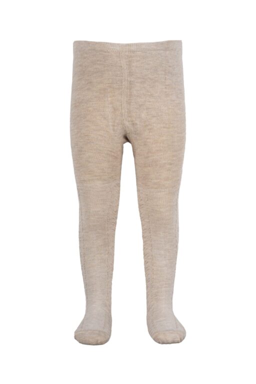Minipop Bamboo - Tights - Off White Melange - 0-½ år Minipop Bamboo - Tights - Off White Melange - 0-½ år
