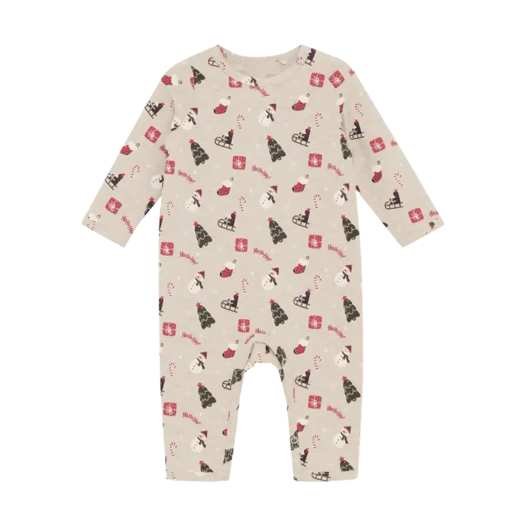 Minymo Heldragt - Beige Melange - 80 Minymo Heldragt - Beige Melange - 80