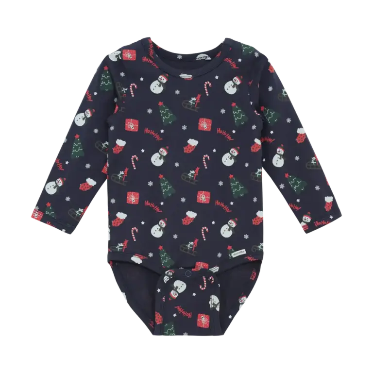 Minymo Langærmet Body - Parisian Night - 80