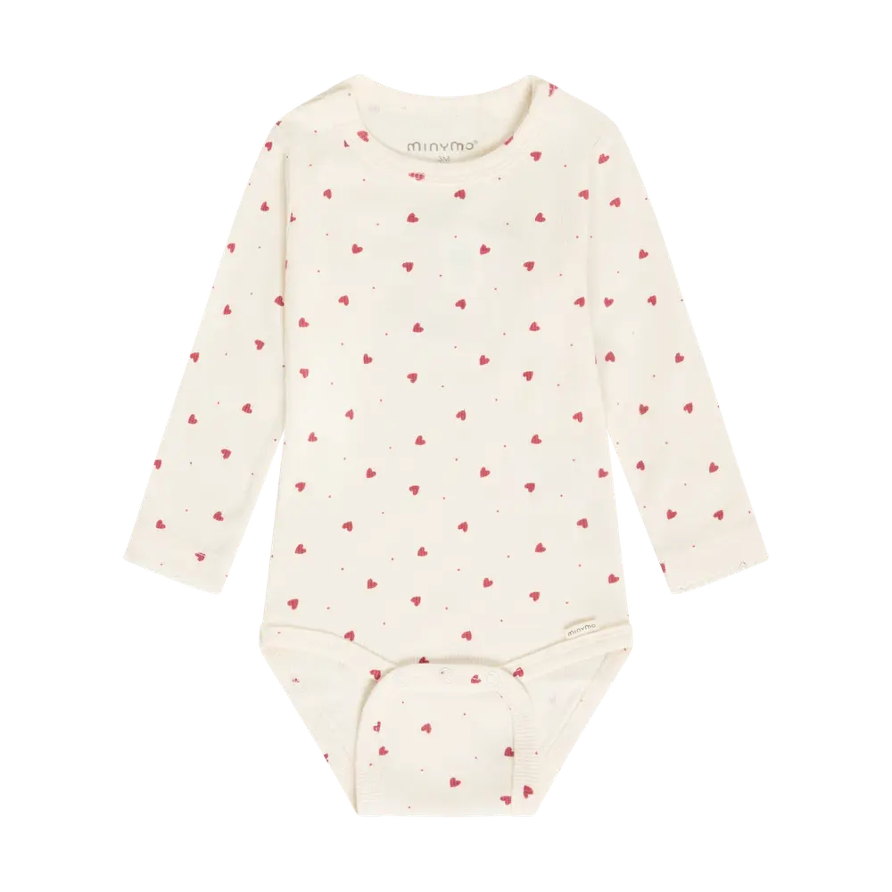 Minymo Langærmet Rib Body - Eggnog - 50 Minymo Langærmet Rib Body - Eggnog - 50