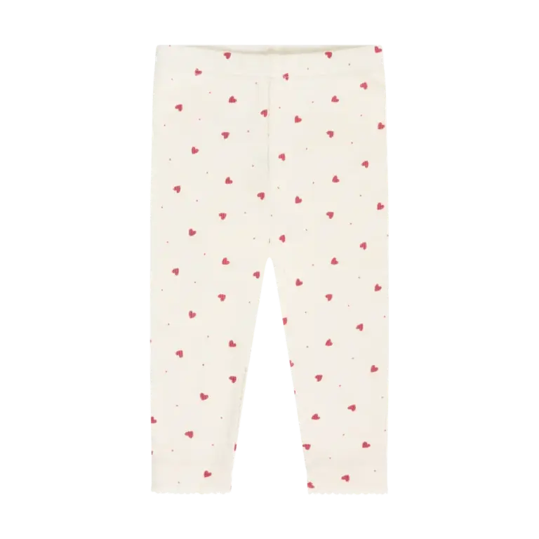 Minymo Rib Leggings - Eggnog - 50