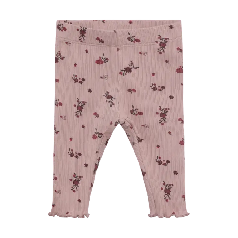 Minymo Rib Leggings - Fawn - 74