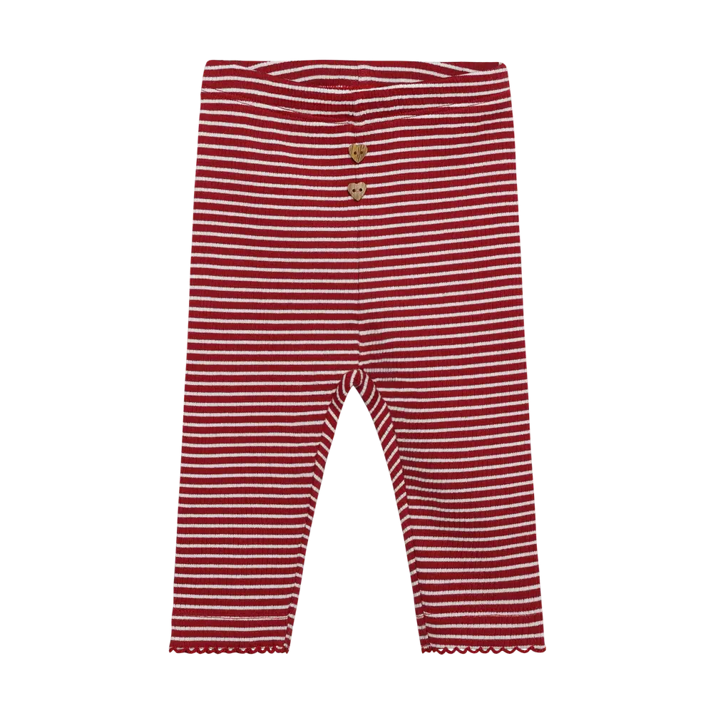 Minymo Rib Leggings - Rio Red - 68