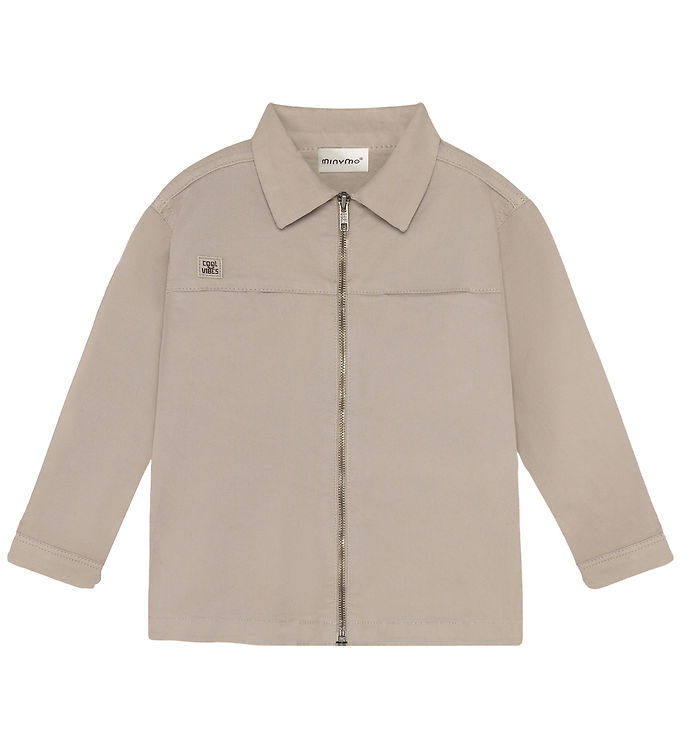 Minymo Skjorte - Twill - Feather Gray Minymo Skjorte - Twill - Feather Gray