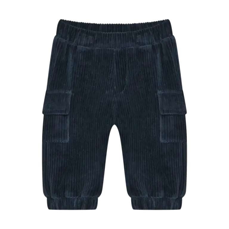 Minymo Velour Bukser - Midnight Navy - 74