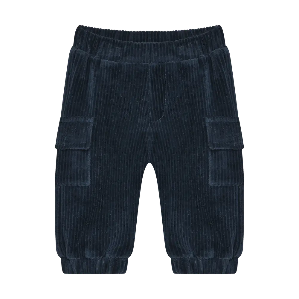 Minymo Velour Bukser - Midnight Navy - 74