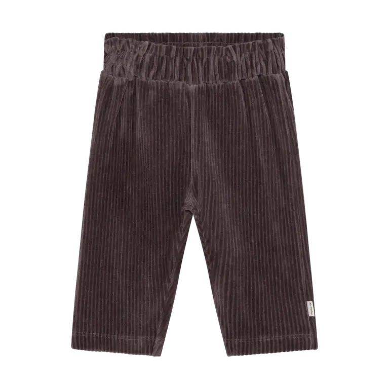 Minymo Velour Bukser - Plum Truffle - 68