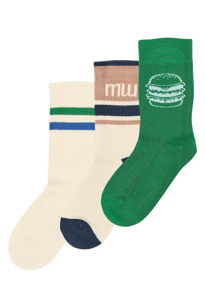 Moe Bambus Strømper 3-pak - Fern Green - 27/30 Moe Bambus Strømper 3-pak - Fern Green - 27/30