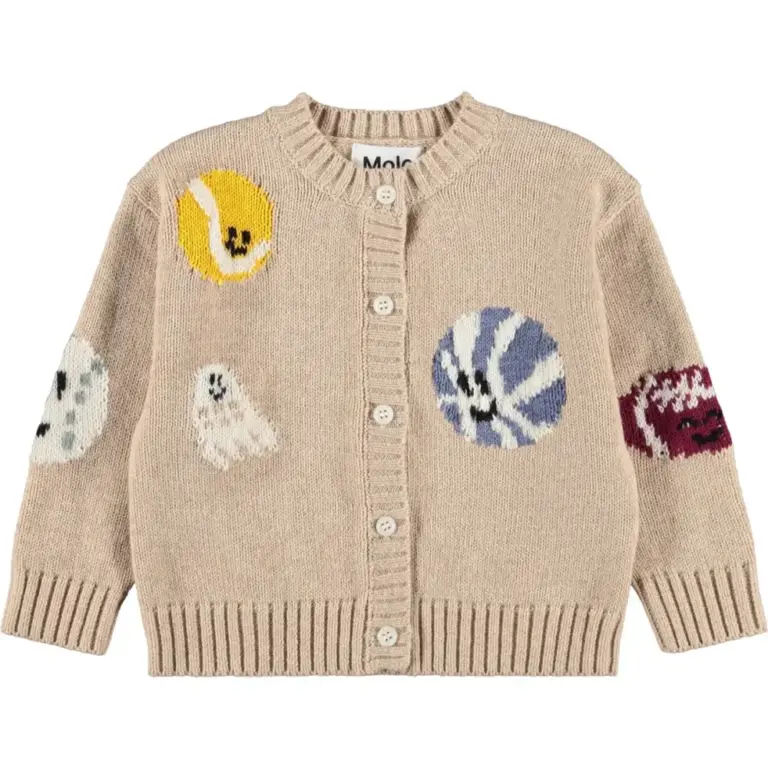 Molo Breeze Cardigan - Fuzz Ball sandy - 86