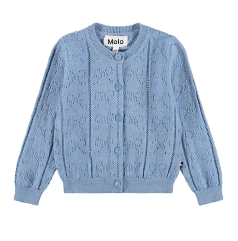 Molo Gertrud Cardigan - Topaz Blue - 86