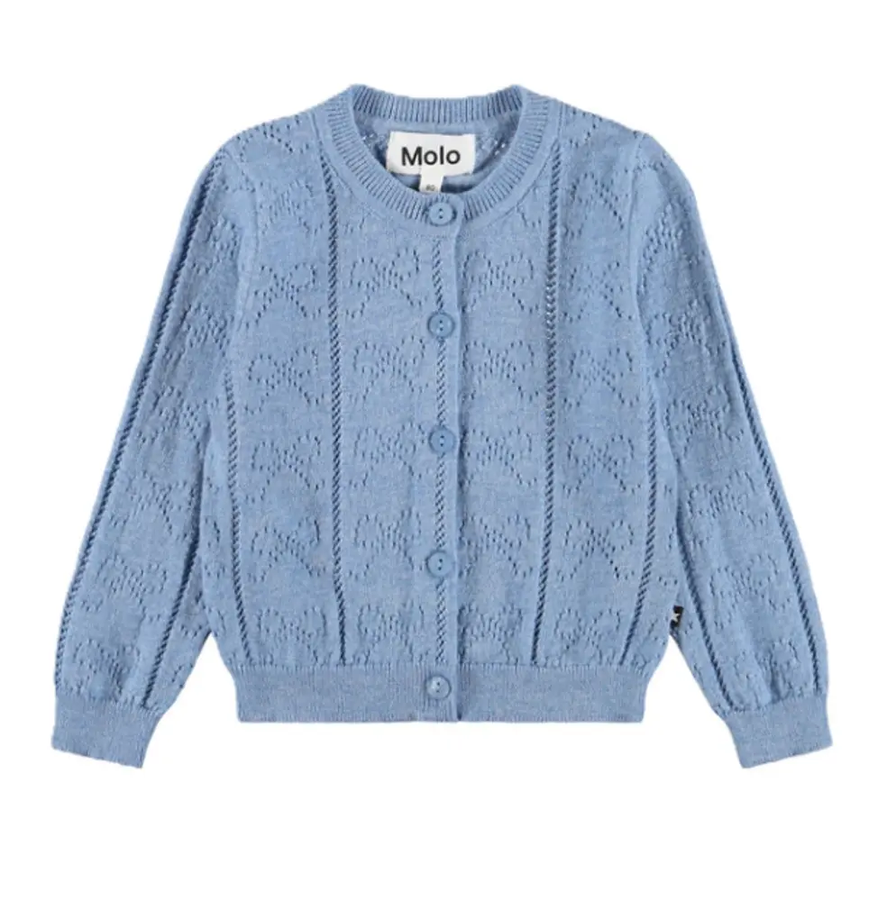 Molo Gertrud Cardigan - Topaz Blue - 86 Molo Gertrud Cardigan - Topaz Blue - 86