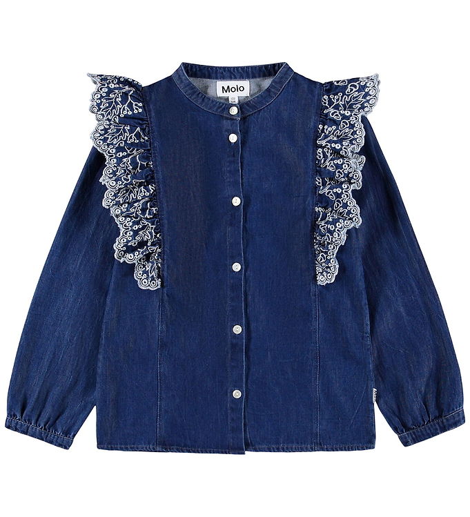 Molo Skjorte - Denim - Raphaella - Oak Embroidery