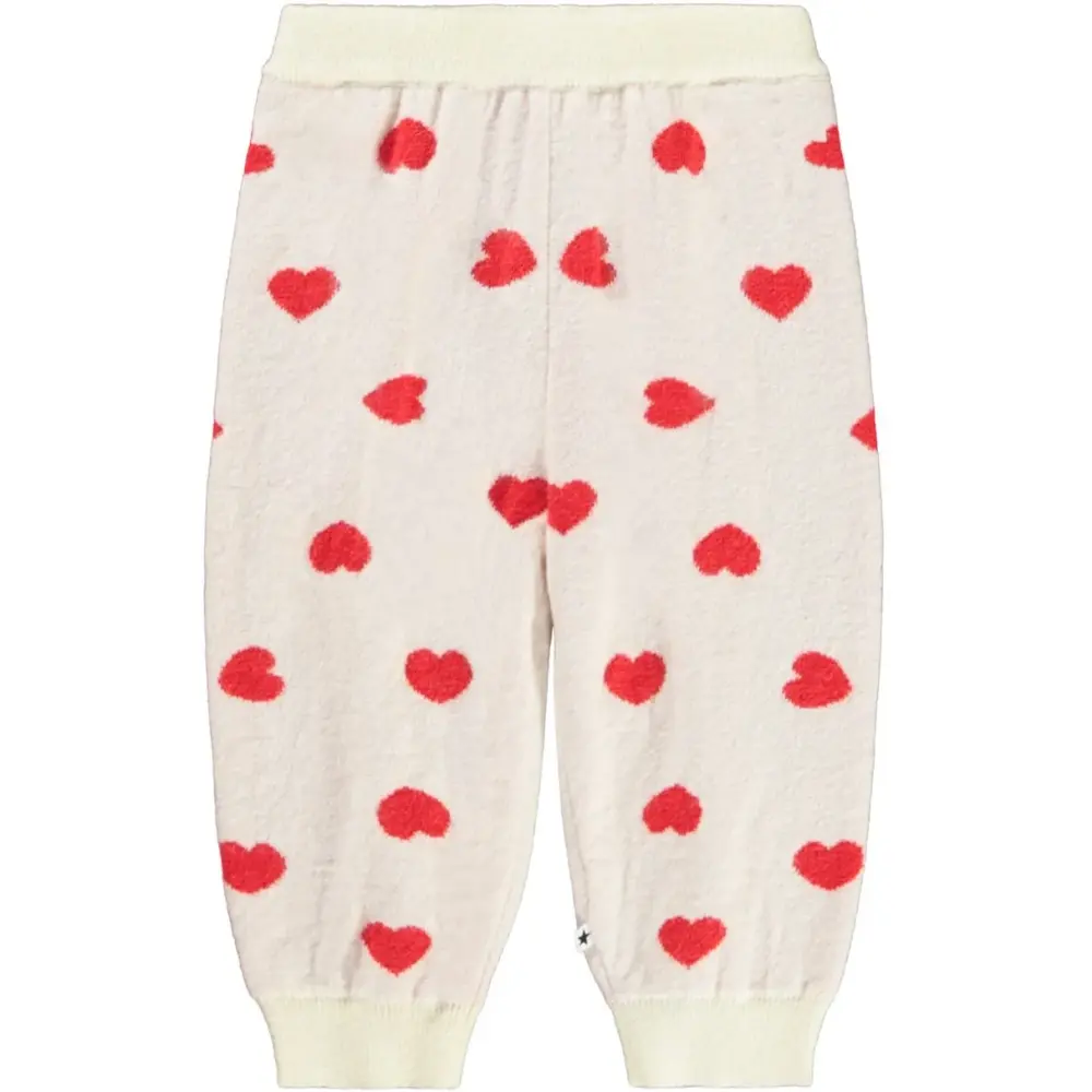 Molo Solana Bukser - Red Hearts - 62