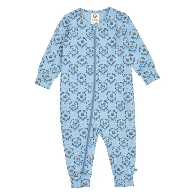 Müsli Heritage Train Heldragt m. Lynlås - Soft Blue/ Navy/ Oak - 56