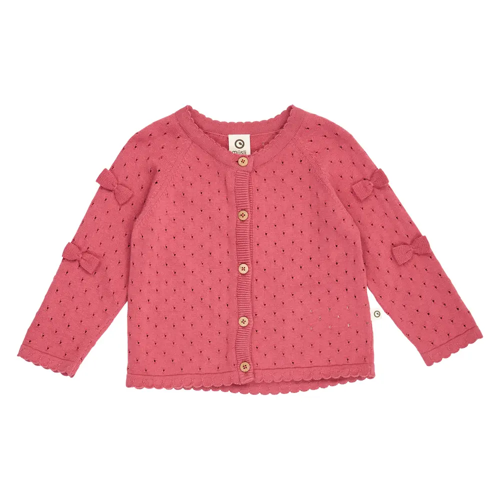 Müsli Strikket Cardigan - Baroque Rose - 62