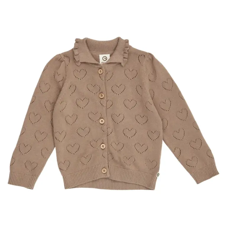 Müsli Strikket Cardigan - Walnut - 56