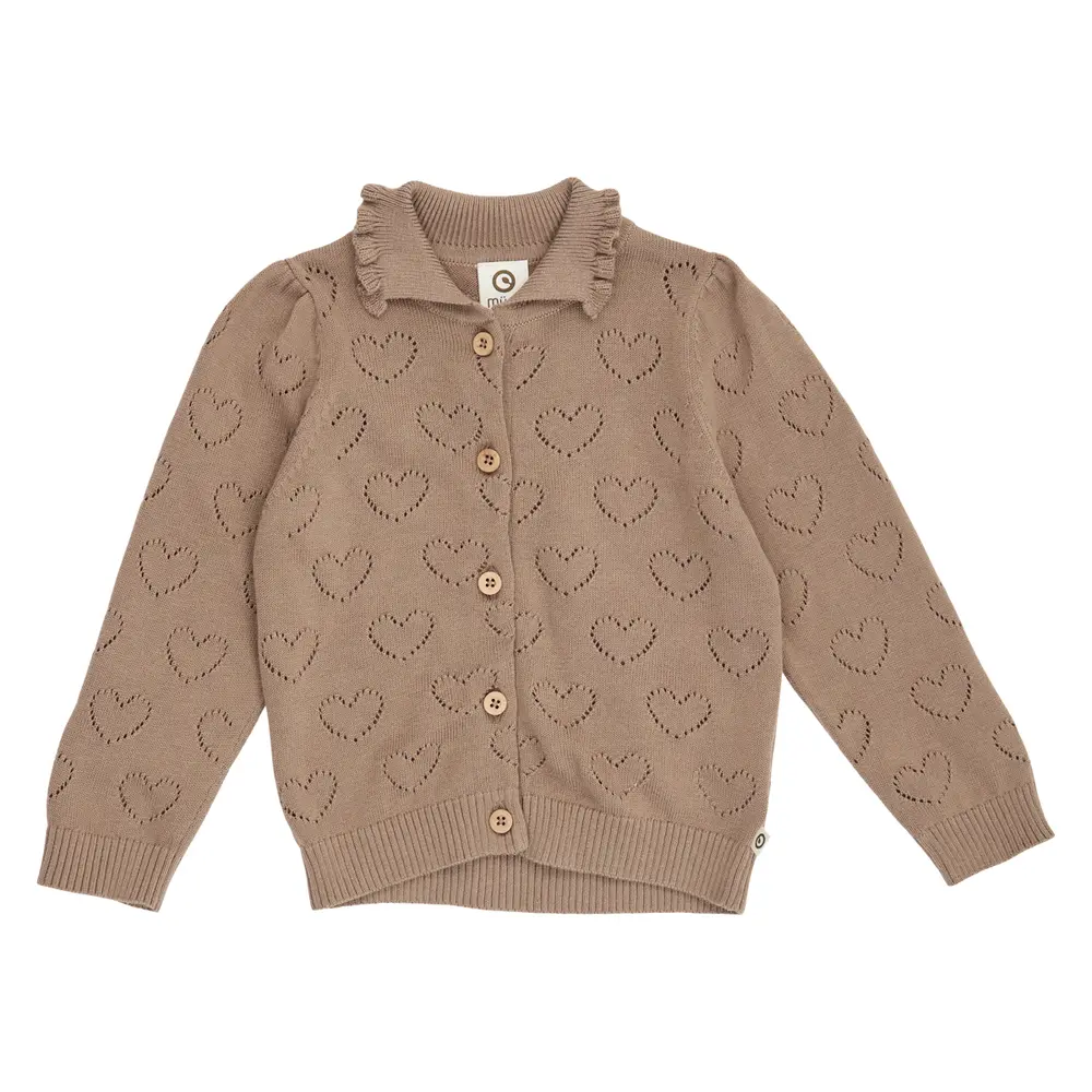 Müsli Strikket Cardigan - Walnut - 56