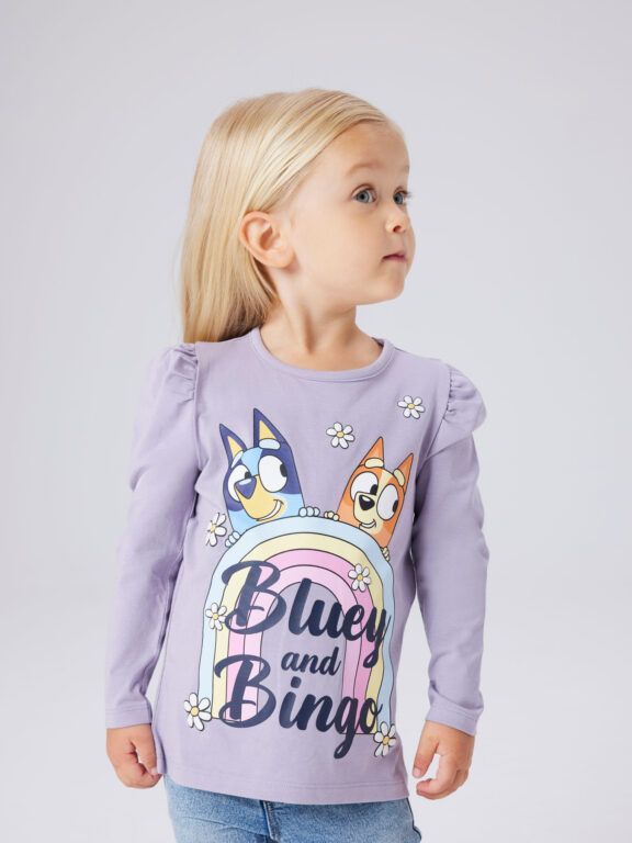 NAME IT Bluse Jessie Bluey Lavender Gray