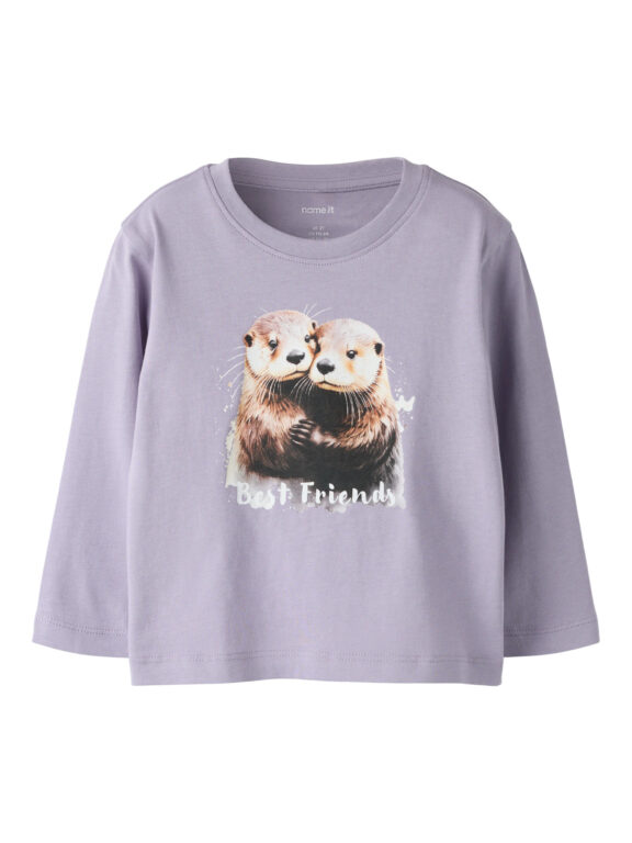 NAME IT Bluse Votea Lavender Gray Otter
