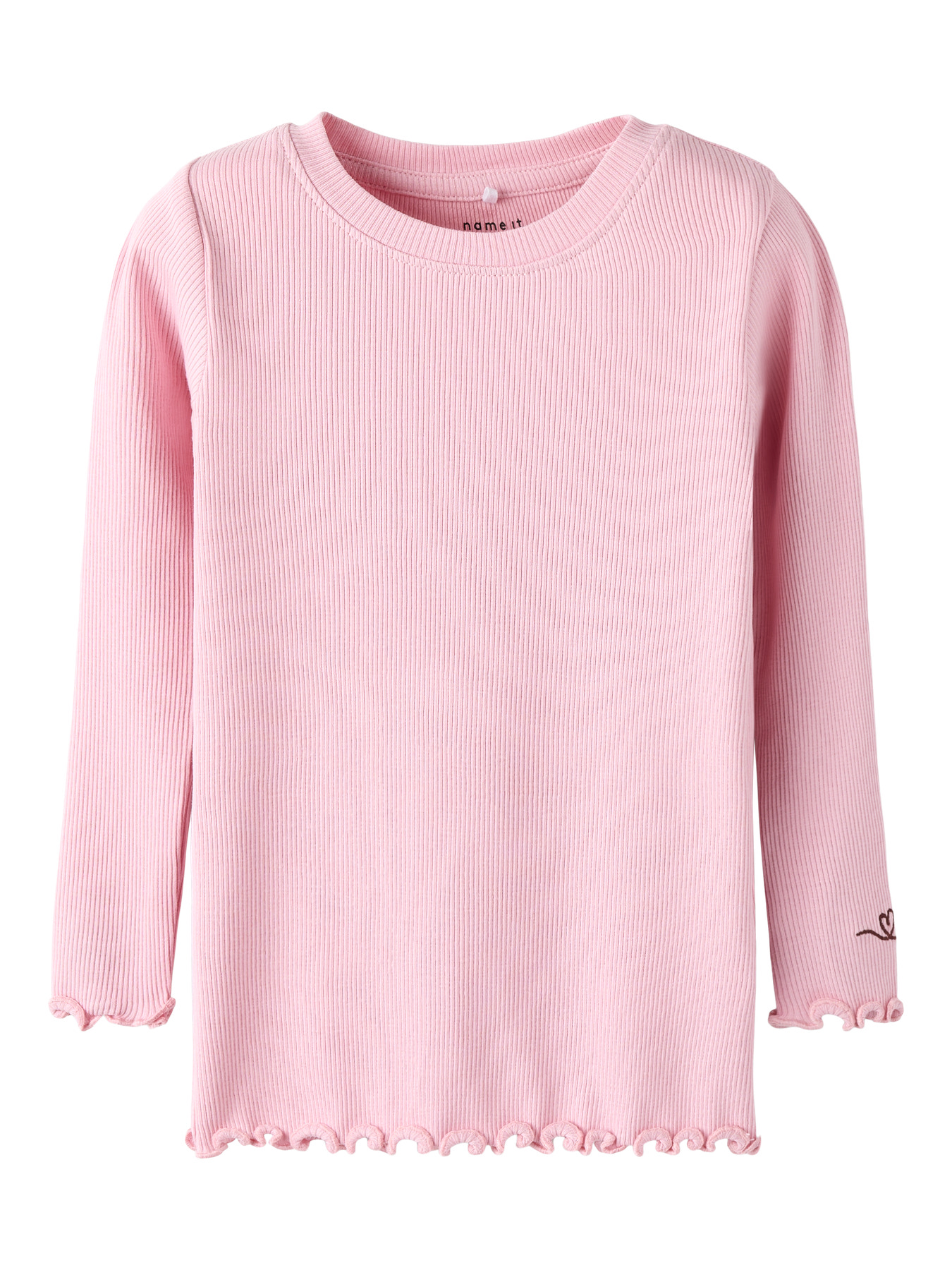 NAME IT Rib Bluse Kayla Bleached Mauve