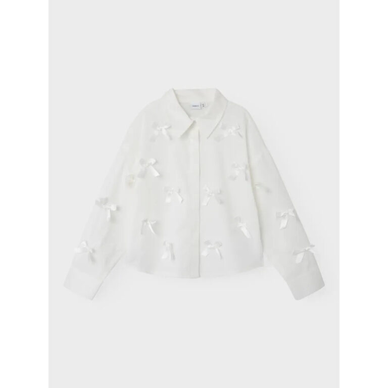 NAME IT Sløjfe Skjorte Olara Bright White Bow NAME IT Sløjfe Skjorte Olara Bright White Bow