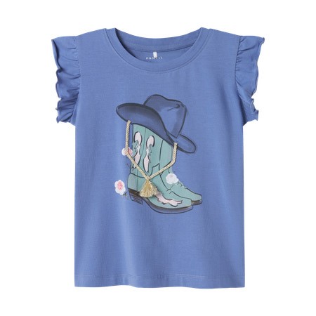 NAME IT T-shirt Hadia Bleached Denim