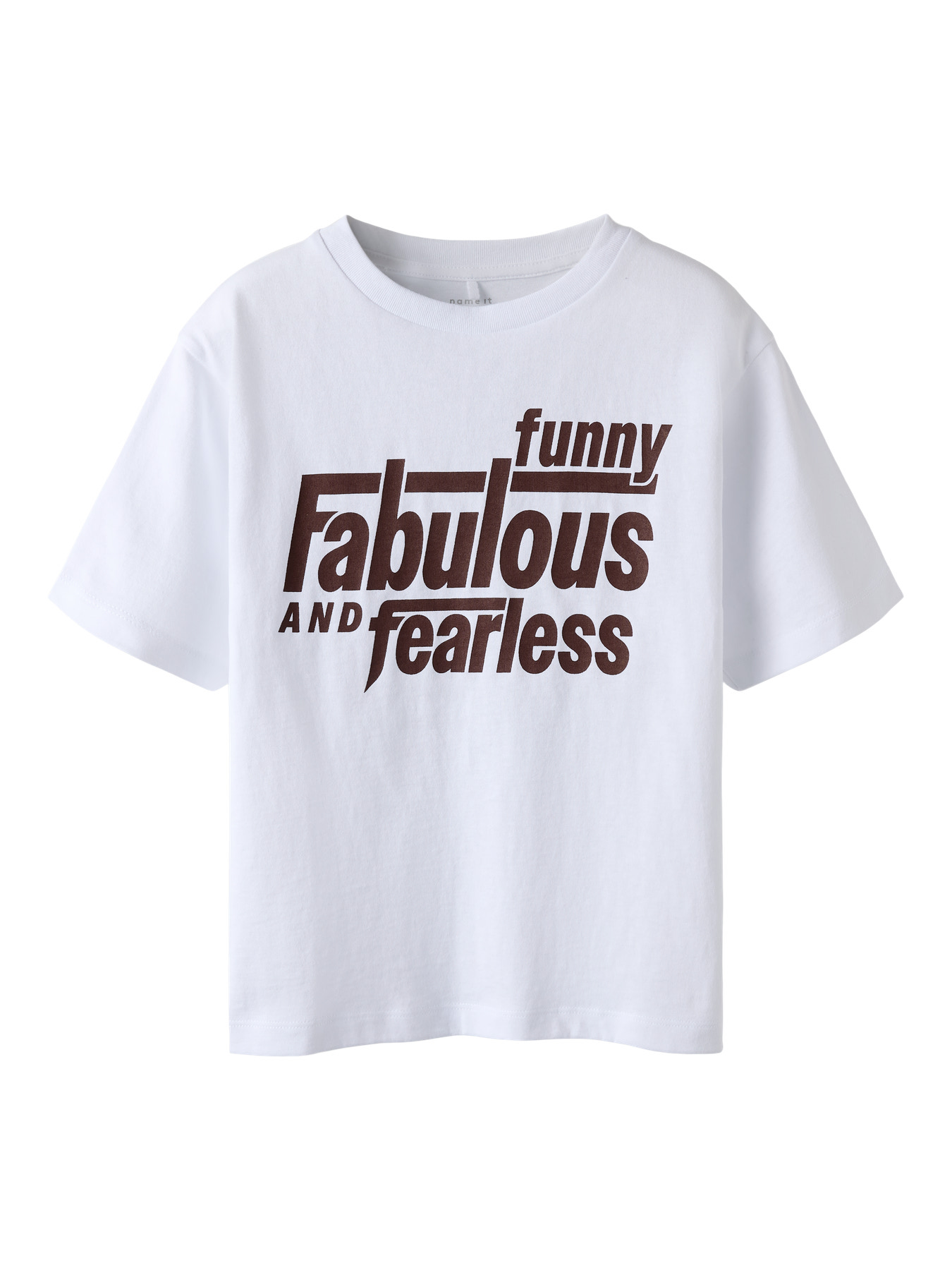 NAME IT T-shirt Kirstine Bright White Fearless