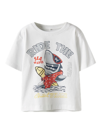 NAME IT T-shirt Vanyo Bright White Ride