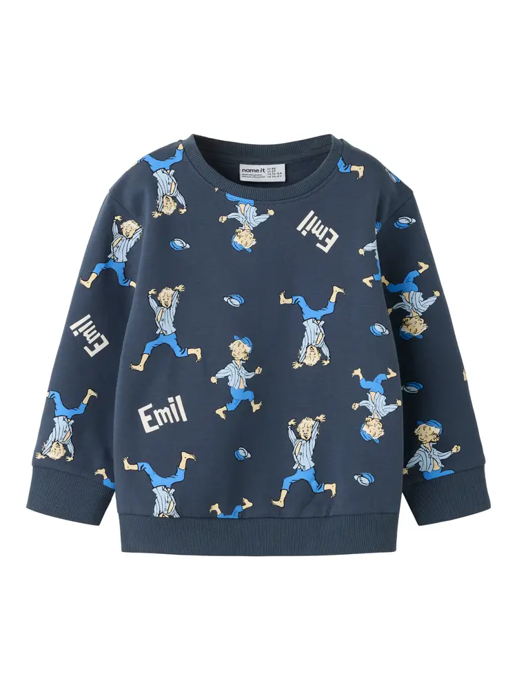 Name It Alfe Emil Sweatshirt - Ombre Blue - 86