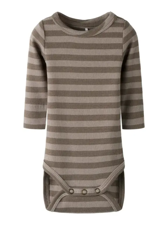 Name It Banio Langærmet Body - Morel - 50