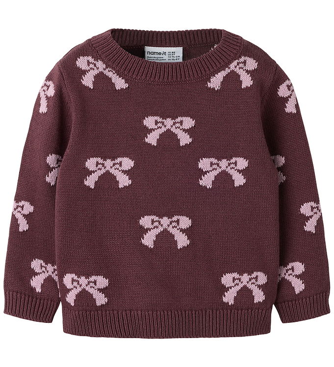 Name It Bluse - Strik - NmfRekka - Catawba Grape/MAUVE SHADOWS B Name It Bluse - Strik - NmfRekka - Catawba Grape/MAUVE SHADOWS B