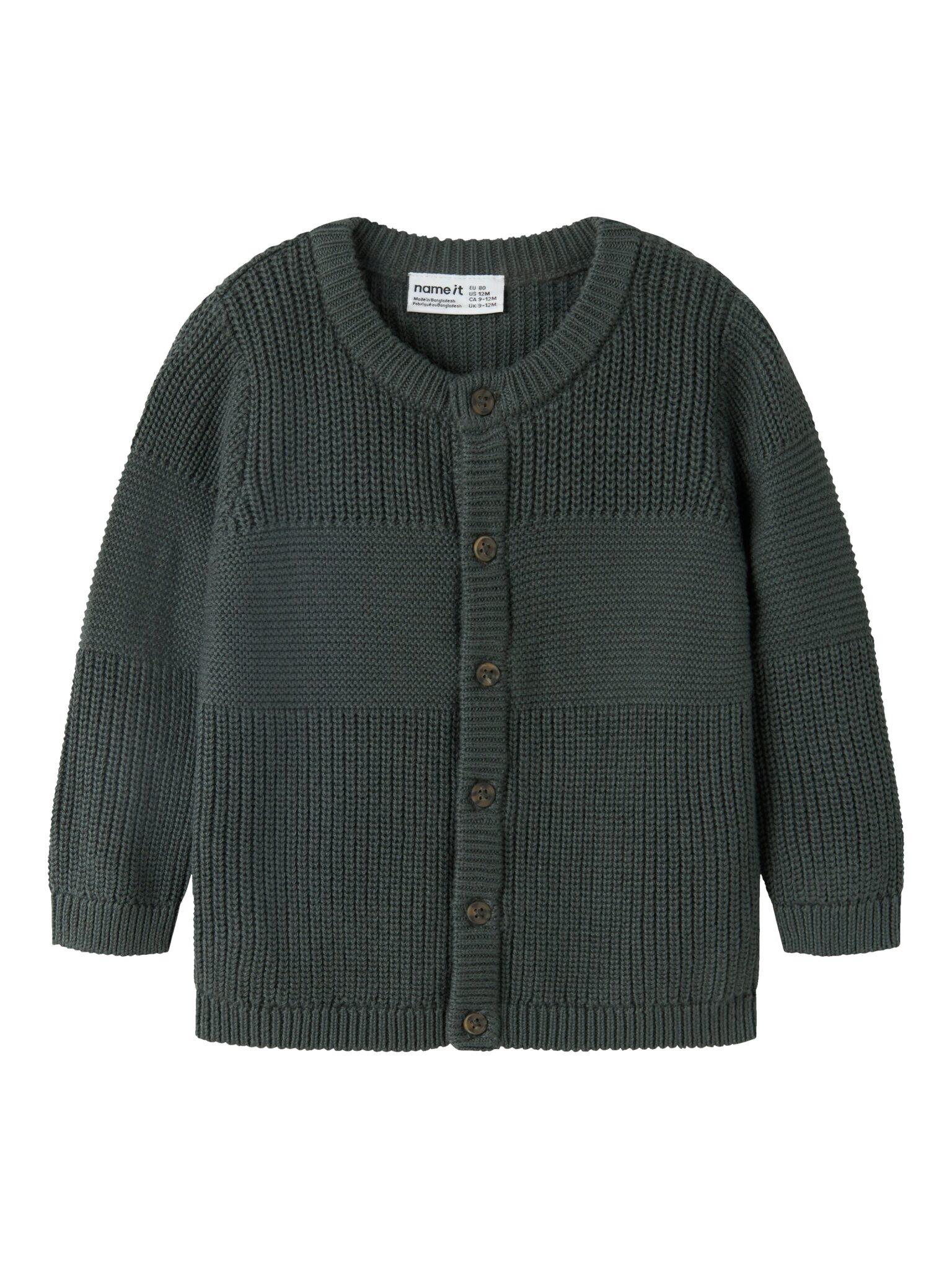Name It Boys Knit Cardigan - Urban Chic - 56 cm